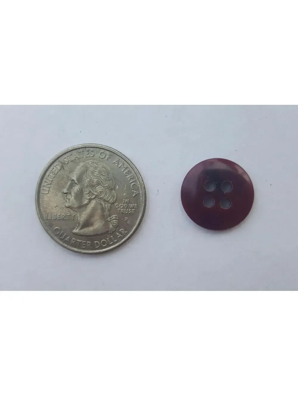 Brick Buttons, 4 Hole Sewing/Crafts Buttons 15mm - 24 Pieces (049)